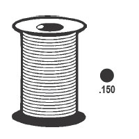 TechnologyLK STB Solid Foam Screen Retainer Spline, Black, .150, 500 Foot Roll | 6644