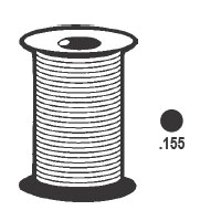 TechnologyLK STB Solid Foam Screen Retainer Spline, Black, .155, 500 Foot Roll | 6646