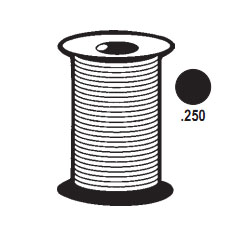 TechnologyLK STB Solid Foam Screen Retainer Spline, Black, .250, 500 Foot Roll | 6652