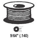 TechnologyLK STB Hollow Ribbed Screen Retainer Spline, Gray, 9/64&quot;, 100 Foot Roll | 665