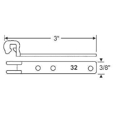 TechnologyLK Metal Bracket for Tubular Window Balances  | 70500
