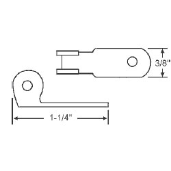 TechnologyLK Metal Bracket for Tubular Window Balances  | 70523C