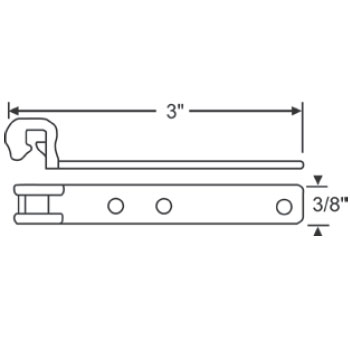 TechnologyLK Metal Bracket for Tubular Window Balances  | 70524