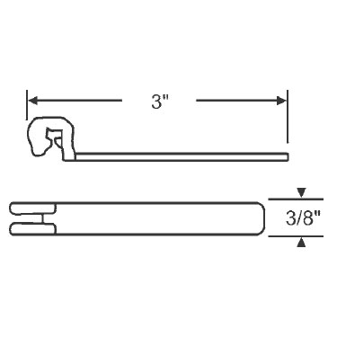 TechnologyLK Metal Bracket for Tubular Window Balances  | 70526