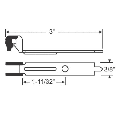 TechnologyLK Nyclad Coated Metal Bracket for Tubular Window Balances  | 70534N