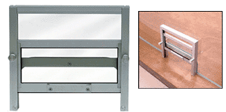 C.R. Laurence CRL Custom Satin Anodized Vertical Sliding Satin Anodized Ticket Window | 701AC