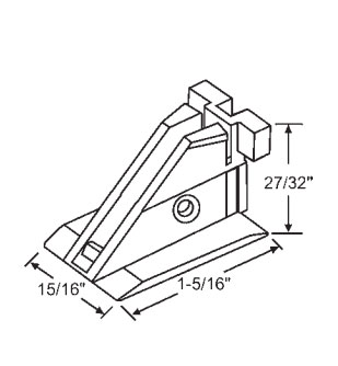 Balance Carrier for 72 Series Window Balance - White | 72-500 | 72500
