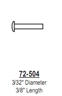 Tubular Balance Rivet - 3/32&quot; Diameter | 72-504 | 72504