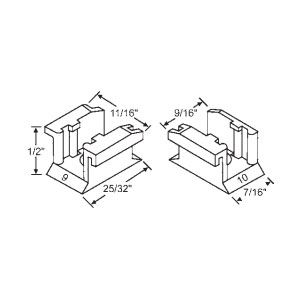 TechnologyLK STB Lower Sash Clip Set for Tubular Window Balances | 74600A
