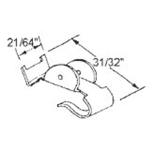 TechnologyLK STB End Clip, Factory Installed, 75 Series Spiral Balances | 75502