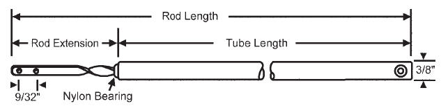 14&quot; Standard Duty Window Balances Red Bushing | 75S25R