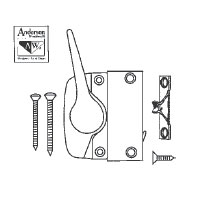 Left Hand Gold Window Sash Lock; 2-3/8&quot; Screw Holes | 7500531708