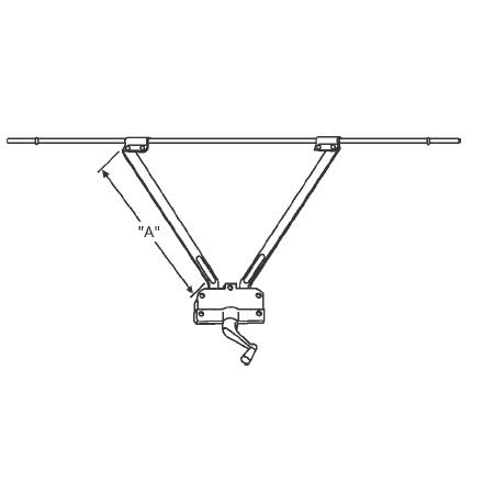 TechnologyLK STB Sill Mounted Awning Window Operator, Stone, 11&quot; Arm | 7501521604