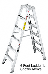C.R. Laurence CRL 4&#39; Heavy-Duty Aluminum Glazier&#39;s Ladder | 7504