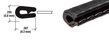 CRL-Automotive CRL QuickEdge Mini &quot;Minitrim&quot; Grips Edges From .010 in to .030 in - 100 Feet | 751581C