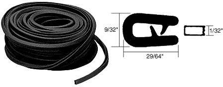 CRL-Automotive CRL QuickEdge Mini Trim for 1/32 in Grips Edges From .010 in to .050 in - 100 Feet | 75341C