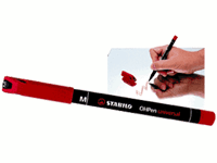 C.R. Laurence Stabilo Red Felt Glass Marking Pen  | 76P40