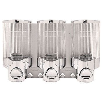 C.R. Laurence Chrome Wall Mounted Triple Dispenser  | 78344