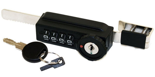Combi-Ratchet 4-Dial Black Sliding Door Combination Lock | TLK78060SL4