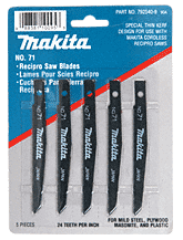 C.R. Laurence CRL 24 Teeth Per Inch Blade for the 4390D Makita Cordless Recipro Saw | 7925409