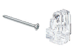 CRL 1/4&quot; Standard Plastic Mirror Clip | 7P | 7P
