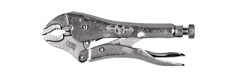 C.R. Laurence CRL 7&quot; Wire Cutter Curved Jaw Vise Grip Pliers | 7WR