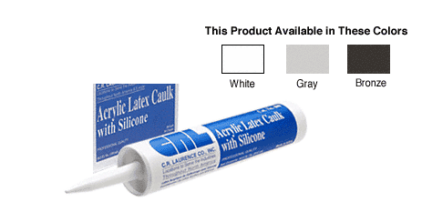C.R. Laurence CRL White 800 Acrylic Latex Caulk With Silicone | 800W