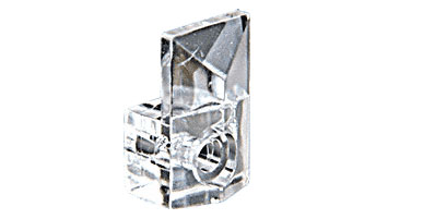 C.R. Laurence CRL 1/4&quot; Plastic Square Mirror Clips - Package (6 Clips and Screws) | 8036