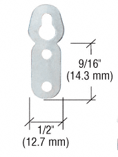 C.R. Laurence CRL Large Oval Eyelet Flat Metal Type Hangers | 81MH