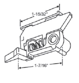 TechnologyLK STB Tilt Latch, Black, with Stop - Package | 83603BA