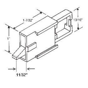 TechnologyLK STB Tilt Window Latch, Right Hand, Slides onto Extrusion, Black | 83617RH
