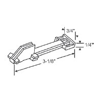 TechnologyLK Slide Guide for Tubular Window Balance, Black | 85507B