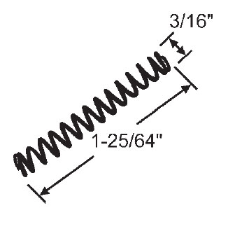 TechnologyLK STB Pivot Bar Spring for Tubular Window Balance | 85509