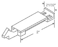 TechnologyLK Slide Guide for Tubular Window Balance, White | 85601