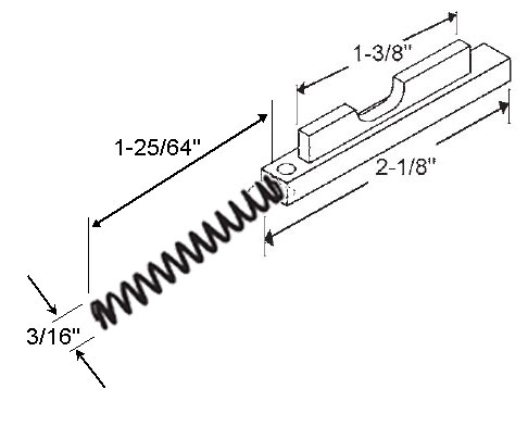 TechnologyLK STB Pivot Bar and Spring Assembly for Windows | 85698A