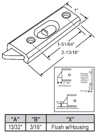 TechnologyLK Tilt Window Latch, White, Right Hand ONLY | 85773RH