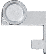 C.R. Laurence CRL Satin Chrome End Cap Finger Pull | 8575SCH