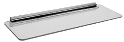 C.R. Laurence CRL 8&quot; X 24&quot; KV Glass Shelf Kits with Chrome Bracket | 89CHR31824