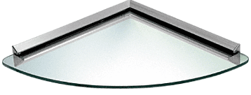 C.R. Laurence CRL Chrome KV Corner 12&quot; Glass Shelf Kit | 89CHRC1212
