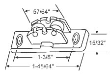 5/16&quot; Steel Window Roller Assembly - Package | 900-10193  | 90010193
