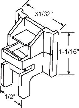 TechnologyLK STB Top Guide for Window Channel Balances, Unattached | 90010269