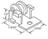 1/2&quot; Steel Window Roller Assembly - Package |  900-10454  | 90010454