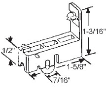 7/16&quot; Nylon Window Roller Assembly - Package | 900-1067  | 9001067