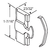 TechnologyLK STB Sliding Patio Screen Door Latch and Handle Set, 1-7/16&quot; Height | 90010783