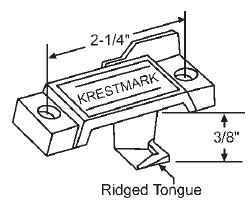 Black Sweep Lock, 2-1/4&quot; Between Mounting Holes, Zinc Die Cast | 900-10798KB  | 90010798KB