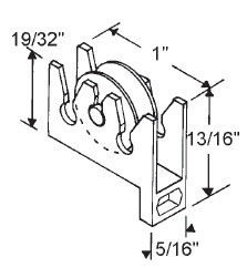 7/16&quot; Steel Window Roller Assembly | 900-11290  | 90011290