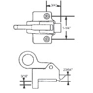 TechnologyLK STB Window Spring Catch | 90011332
