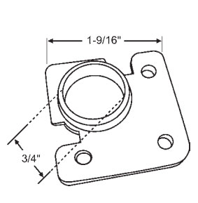 TechnologyLK STB Nylon Torque Bar Bearing 1-9/16&quot; Tall | 90011387