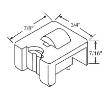 5/16&quot; Steel Window Roller Assembly - Package | 900-11416 | 90011416