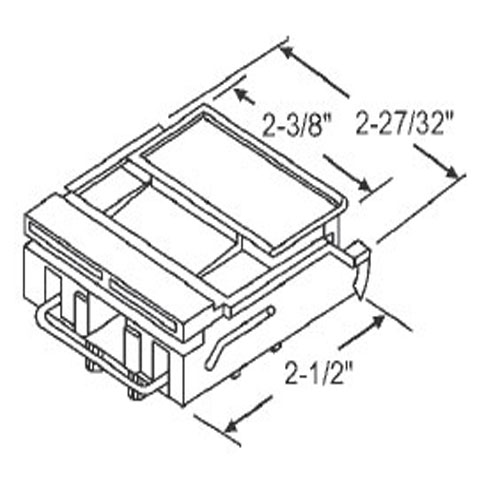 TechnologyLK STB Sliding Window Latch and Pull, White | 90012199W